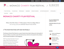 Tablet Screenshot of monacocharityfilmfestival.com
